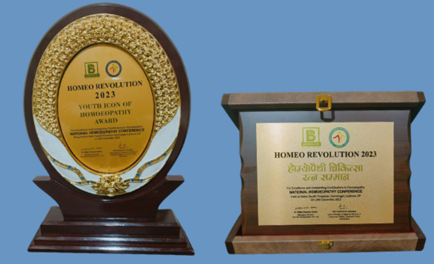 Homeo Revolution 2023 — Youth Icon of Homoeopathy Award